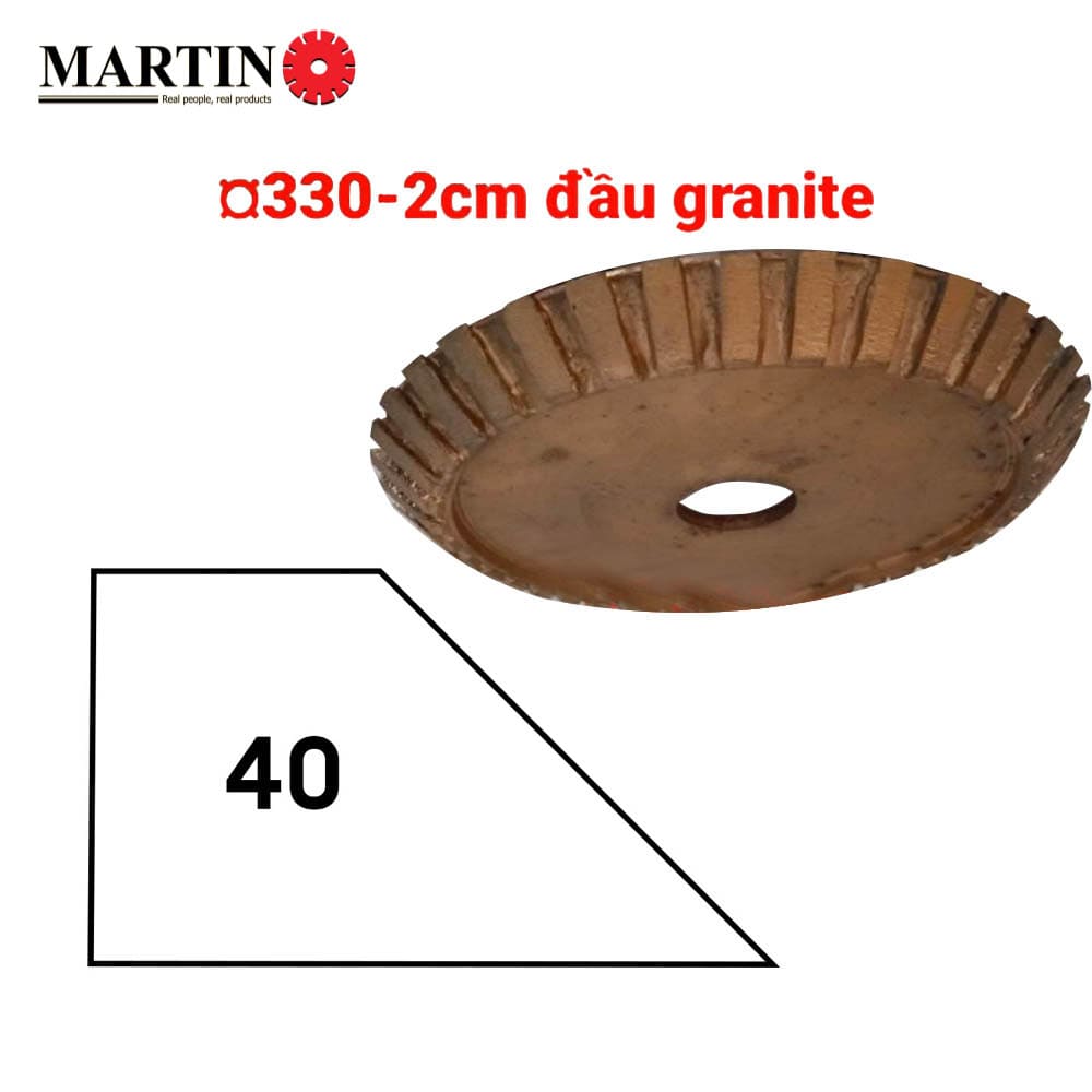 Đầu phào-40-Ø330-2cm-granite